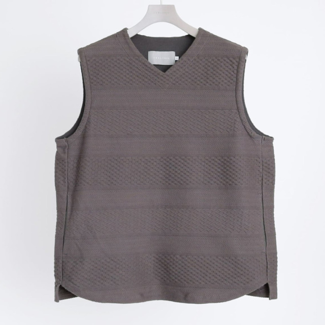 curly,カーリー,curly 通販,curly 東京取り扱い店舗,CABLE JACQUARD VEST -solid,241-200212
