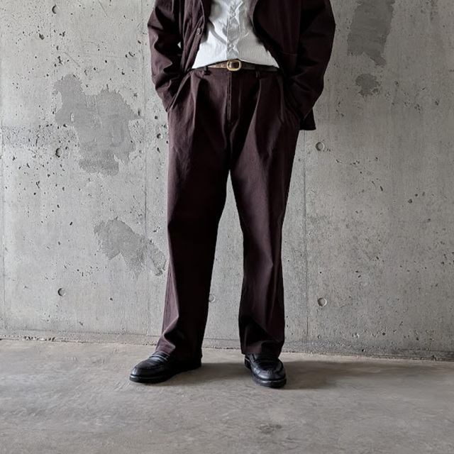 curly,カーリー,curly 通販,curly 東京取り扱い店舗,CURLY&Co.,KNIT DENIM 2 TUCK EZ WIDE PANTS,26A-7621