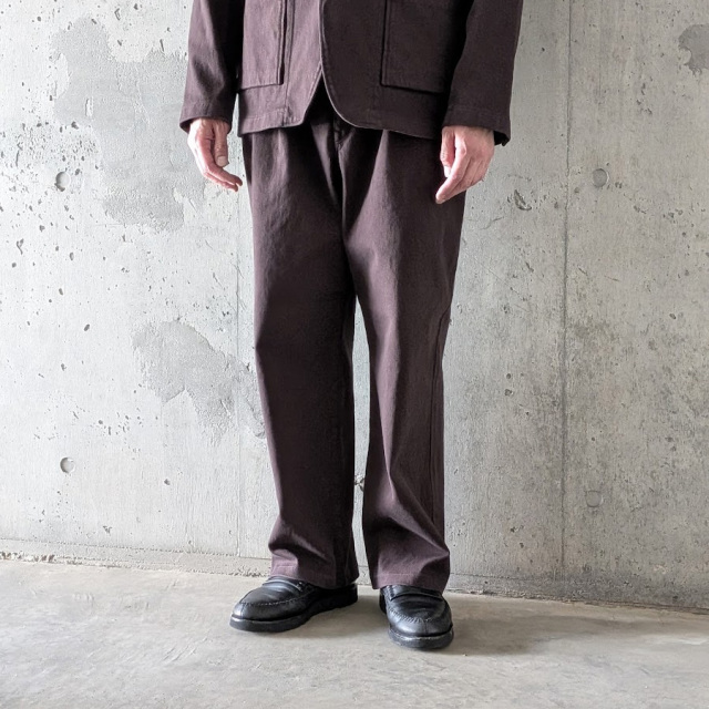 curly,カーリー,curly 通販,curly 東京取り扱い店舗,CURLY&Co.,KNIT DENIM 2 TUCK EZ WIDE PANTS,26A-7621