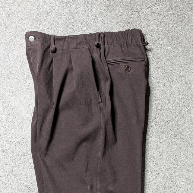 curly,カーリー,curly 通販,curly 東京取り扱い店舗,CURLY&Co.,KNIT DENIM 2 TUCK EZ WIDE PANTS,26A-7621