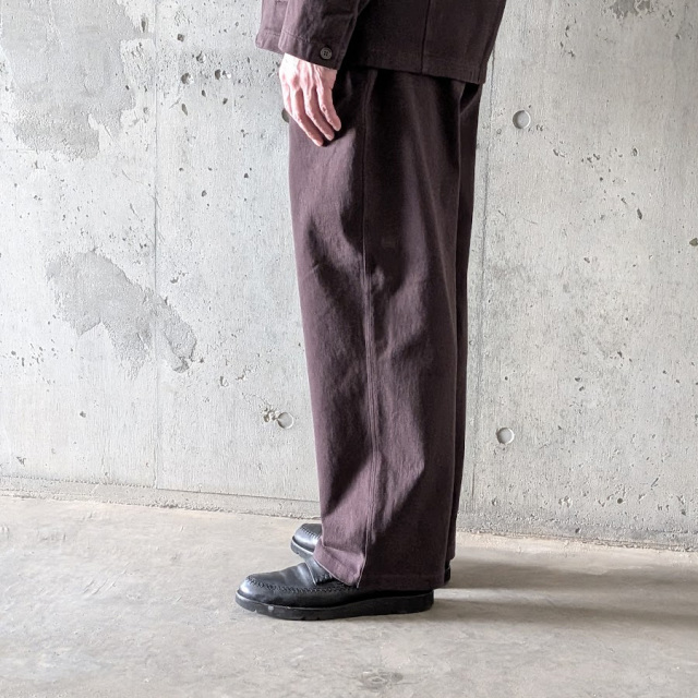 curly,カーリー,curly 通販,curly 東京取り扱い店舗,CURLY&Co.,KNIT DENIM 2 TUCK EZ WIDE PANTS,26A-7621