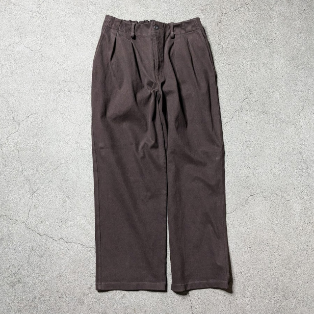 curly,カーリー,curly 通販,curly 東京取り扱い店舗,CURLY&Co.,KNIT DENIM 2 TUCK EZ WIDE PANTS,26A-7621