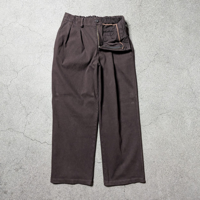 curly,カーリー,curly 通販,curly 東京取り扱い店舗,CURLY&Co.,KNIT DENIM 2 TUCK EZ WIDE PANTS,26A-7621