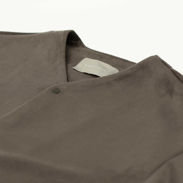 curly,カーリー,curly 通販,curly 東京取り扱い店舗,CURLY&Co.,KNIT SUEDE SNAP BUTTON CARDIE,253-231012
