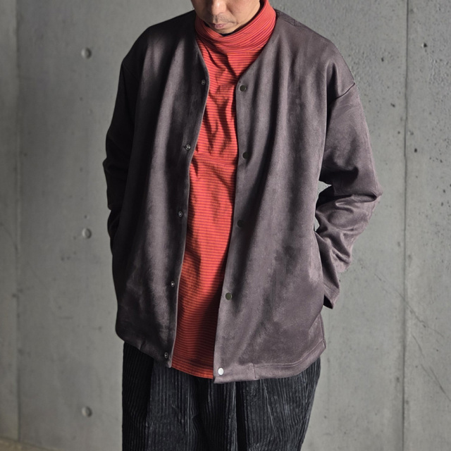 curly,カーリー,curly 通販,curly 東京取り扱い店舗,CURLY&Co.,KNIT SUEDE SNAP BUTTON CARDIE,253-231012