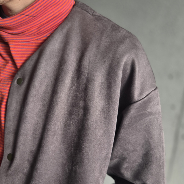 curly,カーリー,curly 通販,curly 東京取り扱い店舗,CURLY&Co.,KNIT SUEDE SNAP BUTTON CARDIE,253-231012