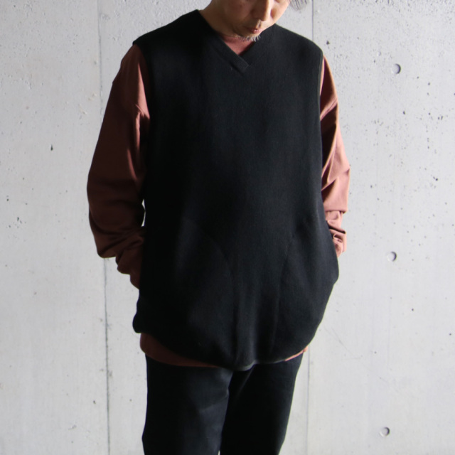 curly,カーリー,KNIT-SAWN VEST,クォーターゲージC/Wニット