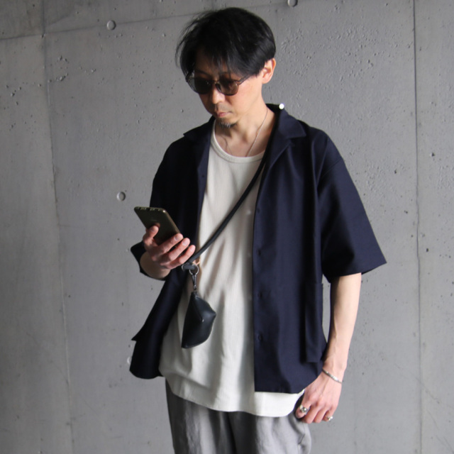 curly,カーリー,LINEN BLENDED S/S SHIRT,231-31041