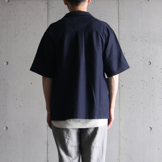 curly,カーリー,LINEN BLENDED S/S SHIRT,231-31041