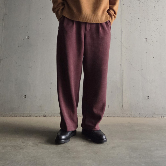 curly,カーリー,curly 通販,curly 東京取り扱い店舗,CURLY&Co.,MOLLE YARN TWILL KNIT WIDE PANTS,253-761024