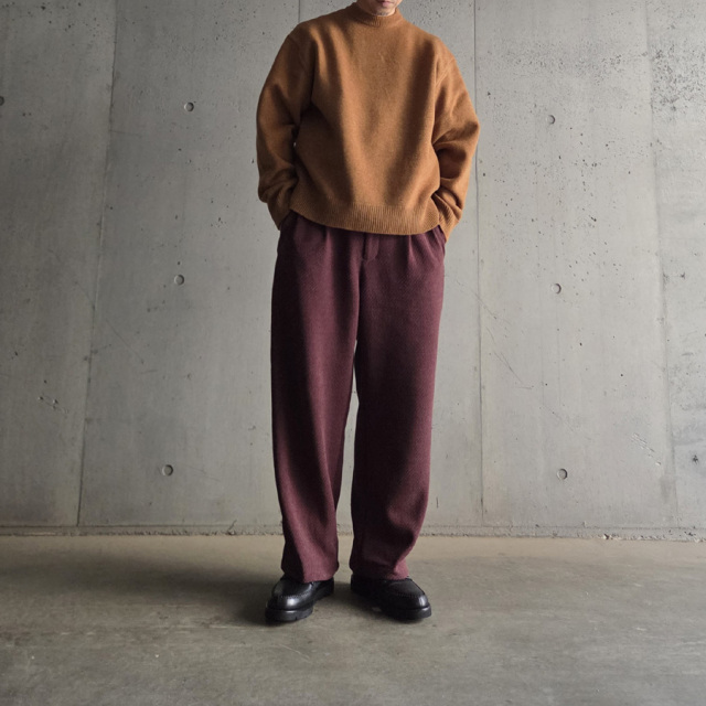 curly,カーリー,curly 通販,curly 東京取り扱い店舗,CURLY&Co.,MOLLE YARN TWILL KNIT WIDE PANTS,253-761024