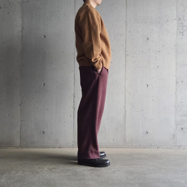 curly,カーリー,curly 通販,curly 東京取り扱い店舗,CURLY&Co.,MOLLE YARN TWILL KNIT WIDE PANTS,253-761024