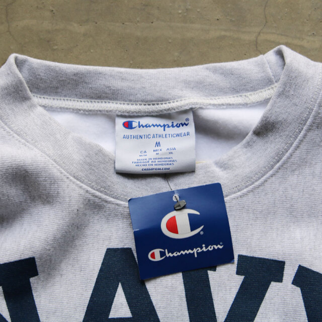 dead stock,CHAMPION,REVERSE WEAVE,USNA OFFICIAL PRINT,CREW NECK SWAET