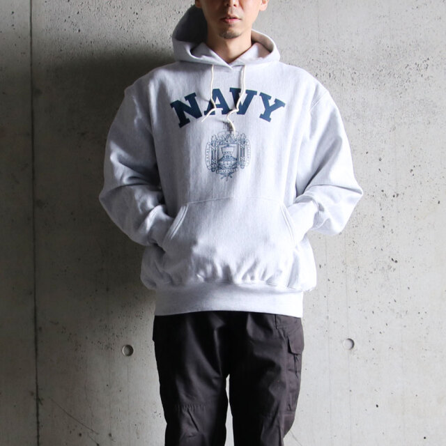 dead stock,CHAMPION,REVERSE WEAVE,USNA OFFICIAL PRINT,SWAET PARKA