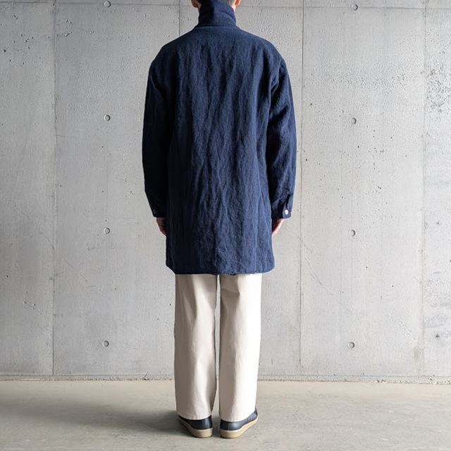 EEL イール サクラコート S　インディゴリネン　poefu EEL PRODUCTS (イール プロダクツ) E-26105FSV [SAKURA COAT ai wo