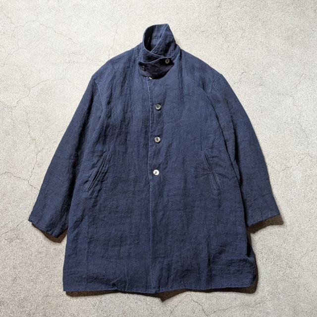 EEL イール サクラコート S　インディゴリネン　poefu EEL PRODUCTS (イール プロダクツ) E-26105FSV [SAKURA COAT ai wo