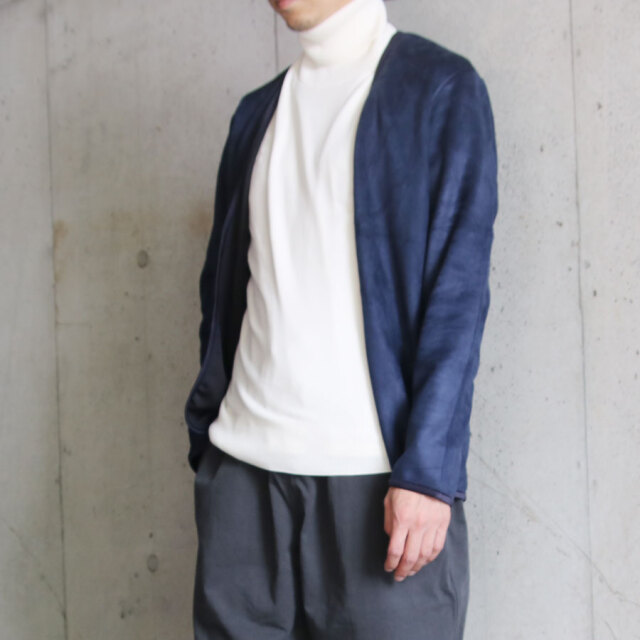 FLISTFIA〈フリストフィア〉POCKET ZIP CARDIGAN PURE BLACK