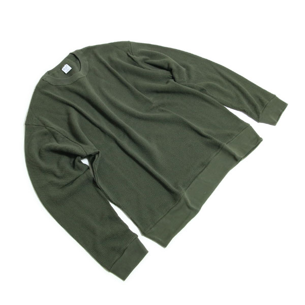 gicipi (ジチピ) 1905A MEN'S [COTTON WAFFLE CREW L/S] コットン