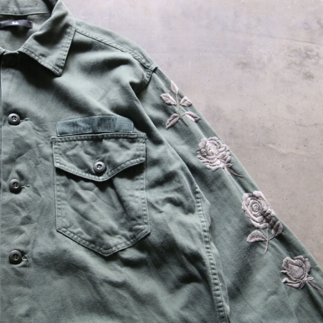ink インク解体再構築リメイクヴィンテージvintage ミリタリーシャツ
