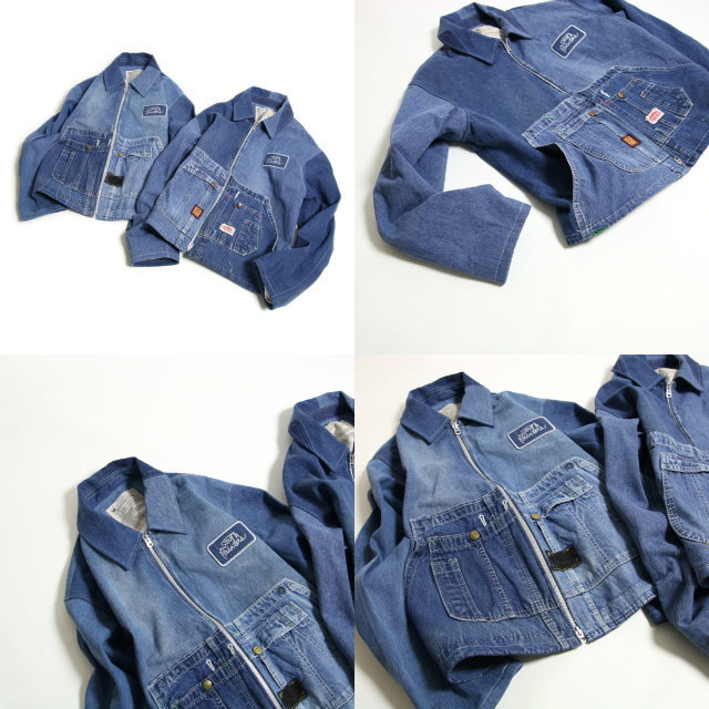 Ink インク Ink19ss 04 Overwork Jacket 60 70 オーバーオール リメイク スイングトップ Denim
