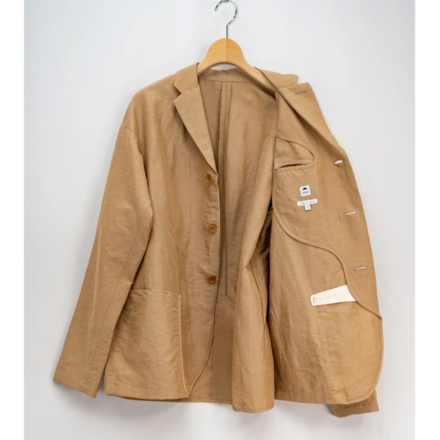 Jipijapa,ヒピハパ,majun plus,マジュンプラス,加賀　清一氏,ドルマンスリーブ2パーツジャケット(キュプラリネンコットン)