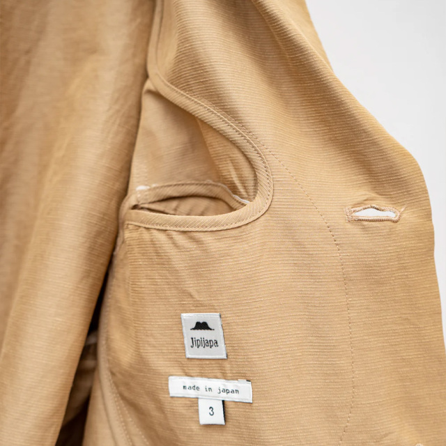Jipijapa,ヒピハパ,majun plus,マジュンプラス,加賀　清一氏,ドルマンスリーブ2パーツジャケット(キュプラリネンコットン)