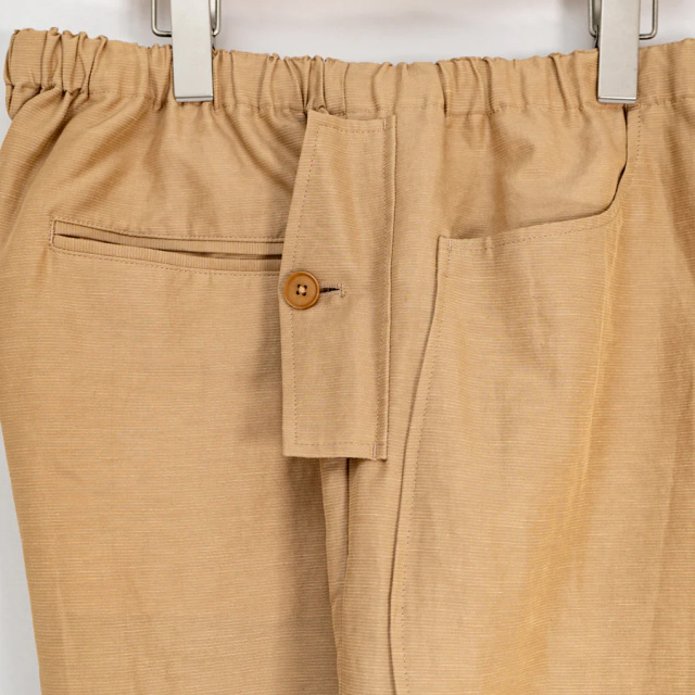 Jipijapa,ヒピハパ,majun plus,マジュンプラス,加賀　清一氏,パッチポケットイージーパンツ(キュプラリネンコットン)