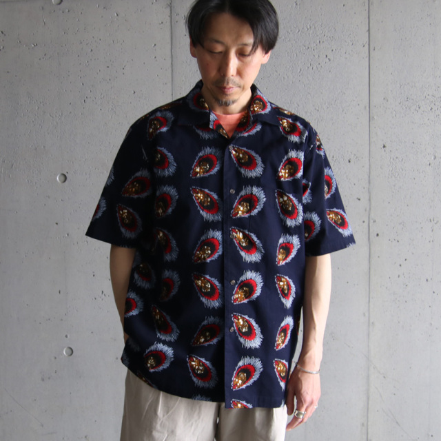 Kanga (カンガ) SHORT SLEEVE SHIRT / KA017 / アフリカンバティック S