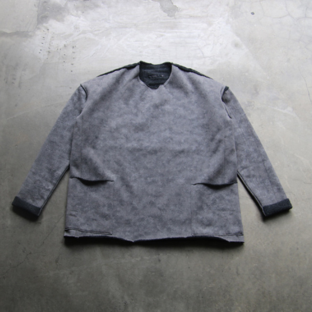 KLASICA (クラシカ) [ASLEEP] GRAINY PRINT BACK SIDE FLEECE SIDE