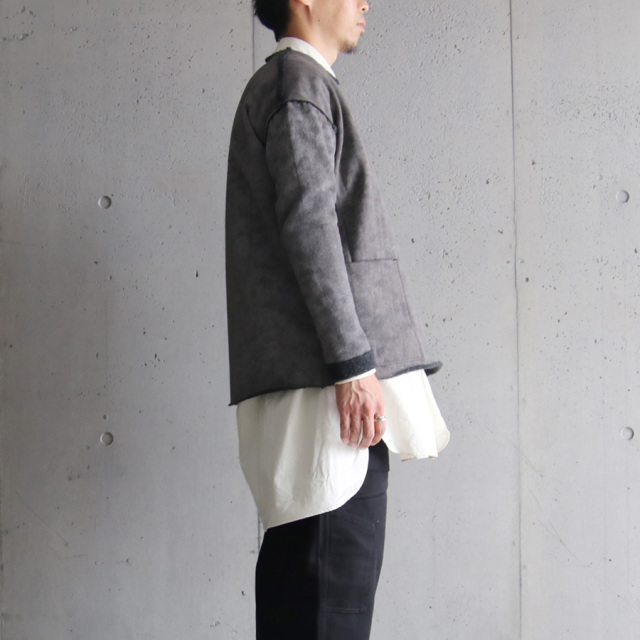 KLASICA (クラシカ) [ASLEEP] GRAINY PRINT BACK SIDE FLEECE SIDE