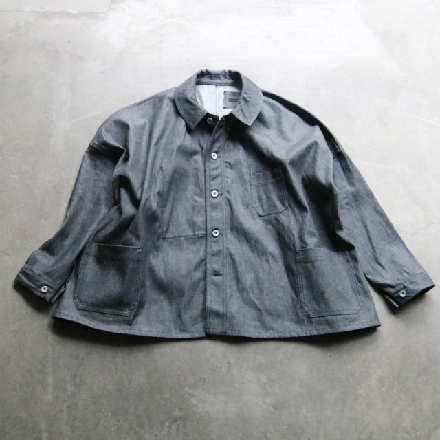 KLASICA,クラシカ,CHEVAL,EXTRA WIDE WORK JACKET,岡山 10オンス ブラックデニム,22c-77wjk