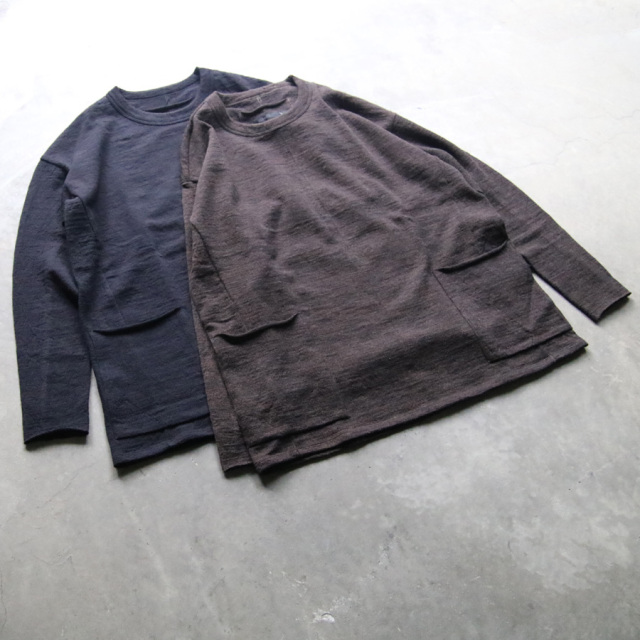 klasica,クラシカ,DOZE,SIDE POCKET WIDE BODY PULL OVER,HOUND TOOTH JACQUARD JERSEY,ポケット付きセーター