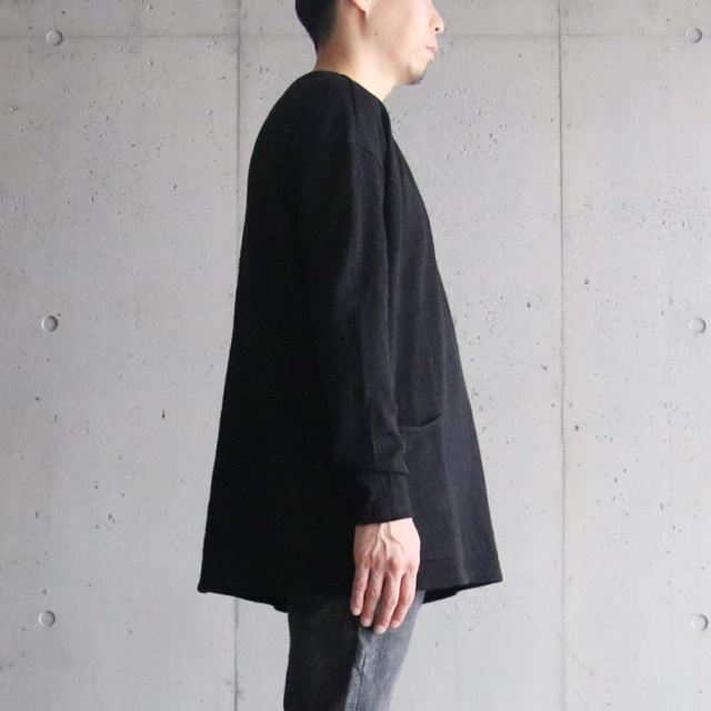 klasica,クラシカ,DOZE,SIDE POCKET WIDE BODY PULL OVER,HOUND TOOTH JACQUARD JERSEY,ポケット付きセーター