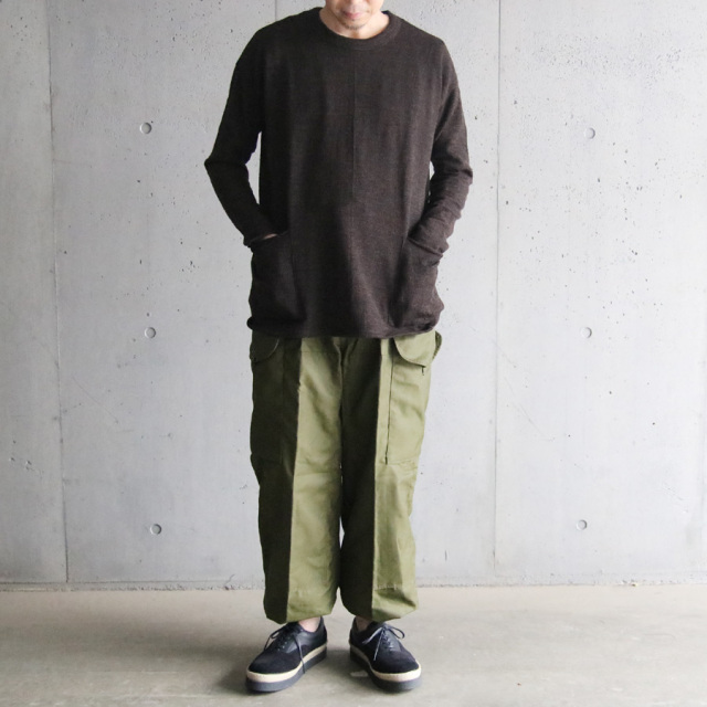 klasica,クラシカ,DOZE,SIDE POCKET WIDE BODY PULL OVER,HOUND TOOTH JACQUARD JERSEY,ポケット付きセーター