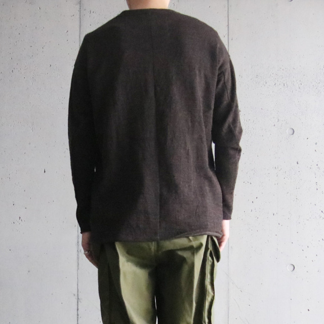 klasica,クラシカ,DOZE,SIDE POCKET WIDE BODY PULL OVER,HOUND TOOTH JACQUARD JERSEY,ポケット付きセーター