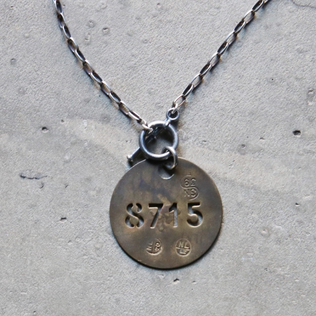 KLASICA (クラシカ) [GLOVER NC] BRASS × SILVER BROCANTE NECKLACE
