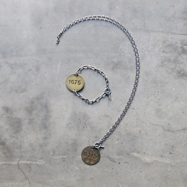 KLASICA (クラシカ) [GLOVER NC] BRASS × SILVER BROCANTE NECKLACE