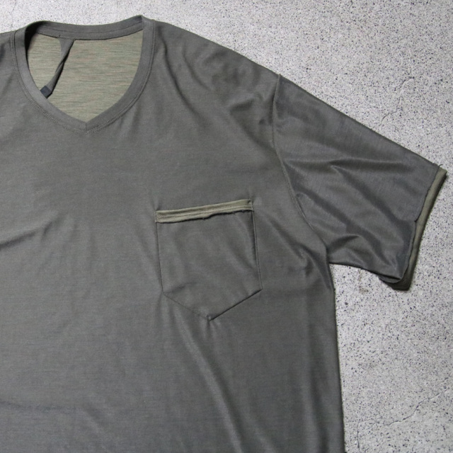KLASICA 通販,KLASICA 東京取り扱い店舗,KLASICA,クラシカ,PAPER V,WOOL Tシャツ,VネックTシャツ