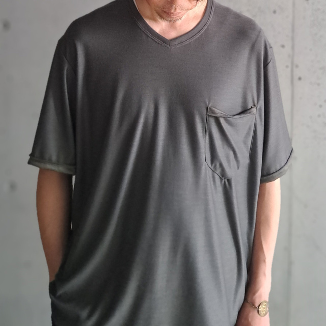 KLASICA 通販,KLASICA 東京取り扱い店舗,KLASICA,クラシカ,PAPER V,WOOL Tシャツ,VネックTシャツ