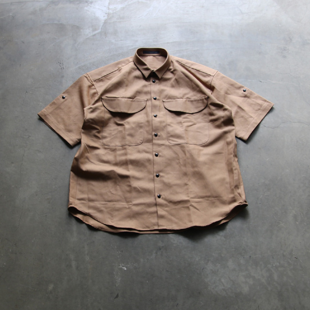 【美品】KLASICA クラシカ 麻100% シャツ 長袖 ブラウン 日本製 美品】KLASICA クラシカ 麻100% シャツ 長袖 ブラウン 日本製
