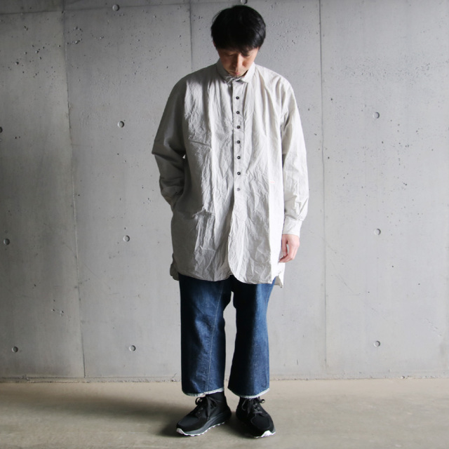 klasica,クラシカ,SH-039,OVER SIZED SHIRTS,hand dye type writer,23c-sh-039-tw