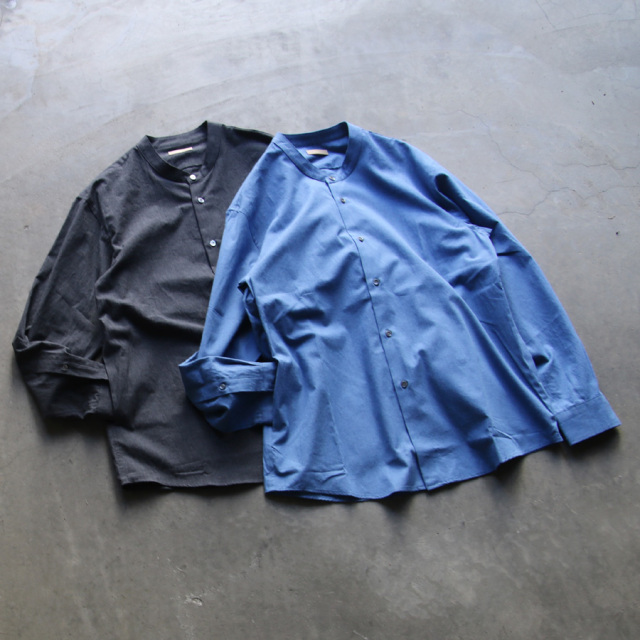 LAMOND (ラモンド) LM-S-085-SH [BAND COLLAR CHAMBRAY SHIRTS JACKET