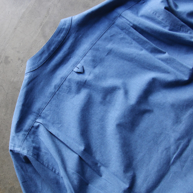 LAMOND,ラモンド,band collar chambray shirts jacket,lm-s-085-sh