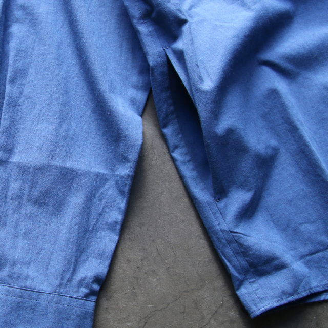 LAMOND,ラモンド,band collar chambray shirts jacket,lm-s-085-sh