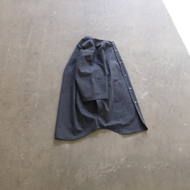 売約済　新品 LAMOND ラモンド　シャツ　サイドポケット　チャコール 売約済 新品 LAMOND ラモンド シャツ サイドポケット チャコール 新品