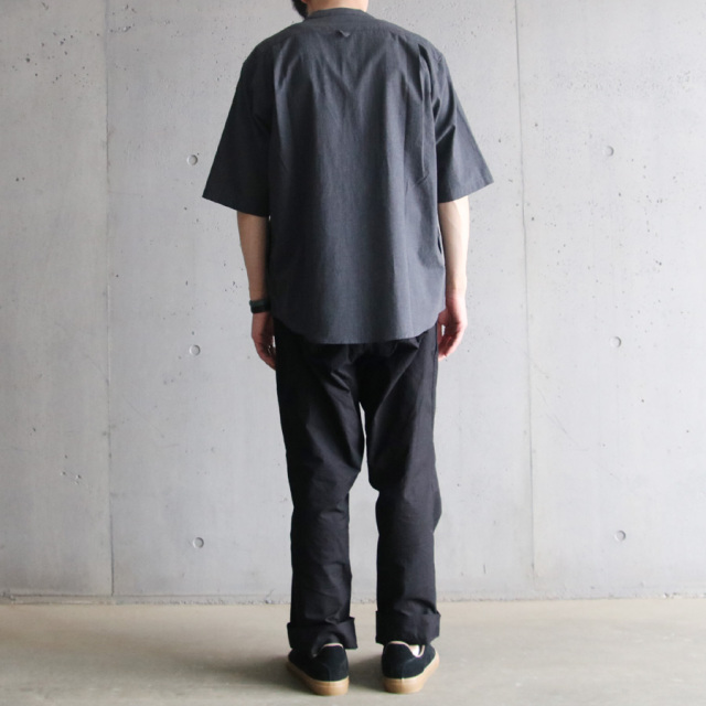 LAMOND (ラモンド) LM-S-084 [BAND COLLAR CHAMBRAY SHIRTS JACKET