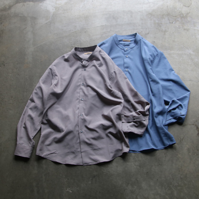 LAMOND,ラモンド,LM-S-085-C/P,BAND COLLAR TUMBLER SHIRTS JACKET