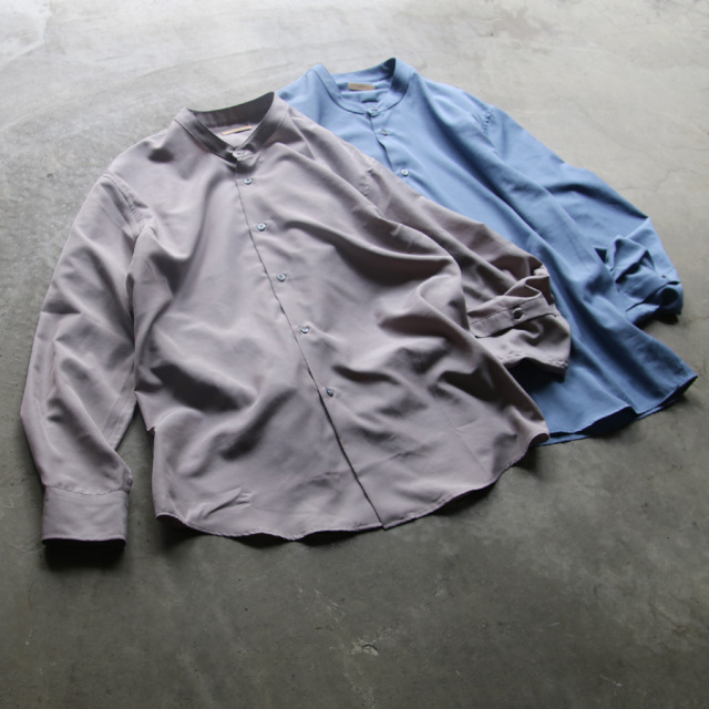 LAMOND,ラモンド,LM-S-085-C/P,BAND COLLAR TUMBLER SHIRTS JACKET