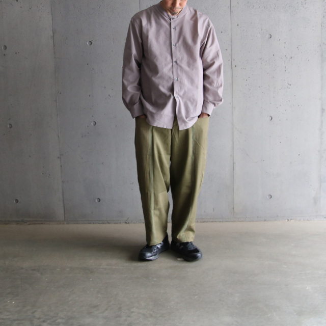 LAMOND,ラモンド,LM-S-085-C/P,BAND COLLAR TUMBLER SHIRTS JACKET