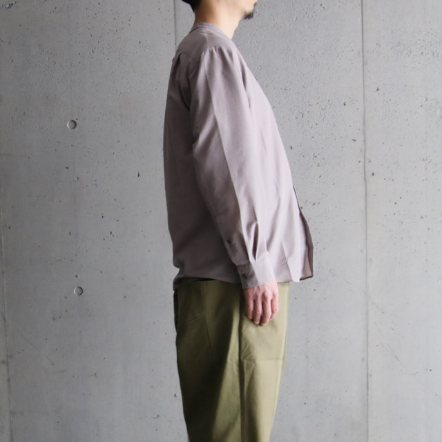 LAMOND,ラモンド,LM-S-085-C/P,BAND COLLAR TUMBLER SHIRTS JACKET